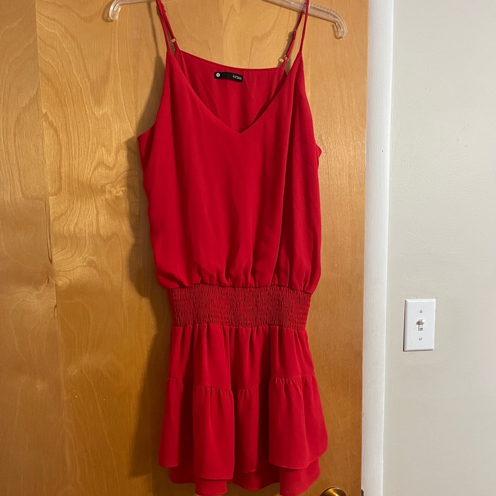 Elegant Red Sleeveless Dress